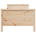 vidaXL Lit extensible pour enfants Autre Marron 80 x 130 / 165 / 200 cm