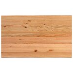 vidaXL Table à manger et bord naturel bois massif chêne