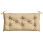vidaXL Coussins de banc de jardin lot de 2 beige mélangé tissu