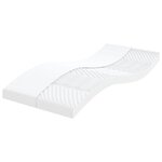 vidaXL Lit de jour avec gigogne et matelas gris foncé 100x200 cm tissu