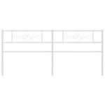 vidaXL Tête de lit de remplacement métal blanc 200 cm