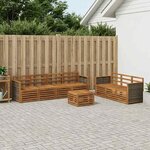 vidaXL Ensembles de canapés 8 pc Bois d'Acacia Massif