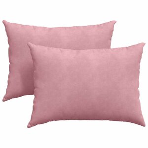 vidaXL Coussins de canapé 2 Pièces Rose 70 x 50 cm