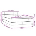 vidaXL Sommier à lattes de lit avec matelas rose 140x220 cm velours