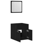 vidaXL Ensemble de meubles salle de bain 2 Pièces chêne noir