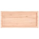vidaXL Dessus de table bois massif non traité bordure assortie