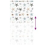 vidaXL Store enrouleur de douche avec cassette largeur du tissu 126 cm