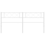 vidaXL Tête de lit de remplacement métal blanc 180 cm