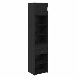 vidaXL Haut Armoire Chêne noir 50 x 42 5 x 225 cm Bois d'ingénierie