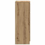 vidaXL Buffet chêne artisanal 37 5x35x99 cm bois d'ingénierie
