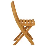 vidaXL Chaises de bistrot d'extérieur Naturel Bois d'Acacia Massif