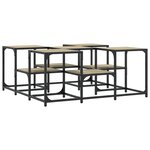 vidaXL Table basse chêne sonoma 91x91x40 cm bois d'ingénierie