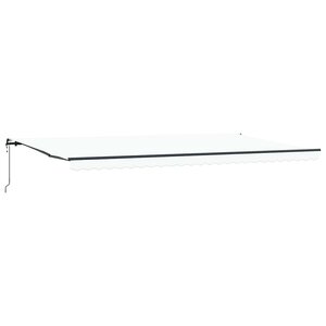 vidaXL Auvent Rétractable Blanc 600 ×300 cm tissu