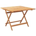 vidaXL Ensemble à manger de jardin 5Pièces noir polypropylène bois massif