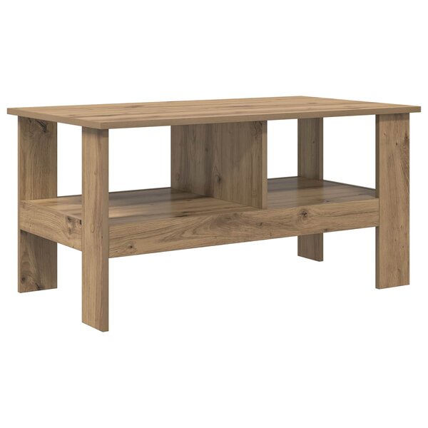 vidaXL Table basse Chêne artisanal 90 x 50 x 45 cm Bois d'ingénierie