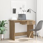 vidaXL Bureau chêne artisanal 100 x 50 x 76 cm Bois d'ingénierie