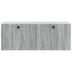 vidaXL Meuble TV mural Sonoma gris 78 5 x 31 x 30 cm Bois d'ingénierie