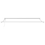 vidaXL Auvent rétractable électrique Jaune et blanc 4 x 2 m