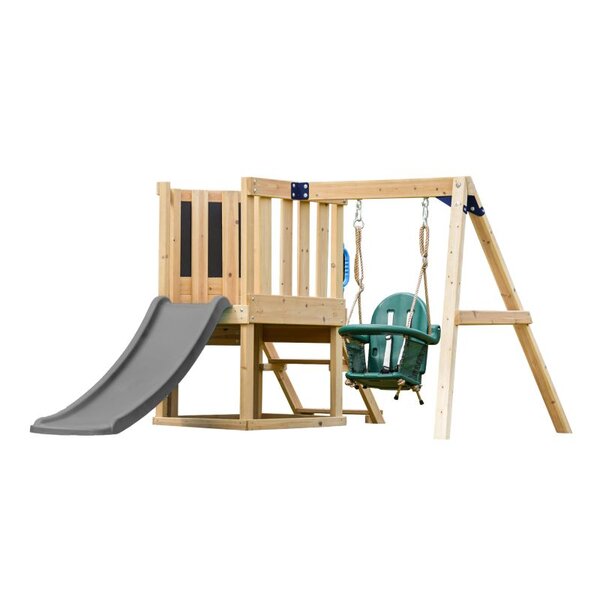 Mini Aire de jeux - Toboggan Gris - Timo