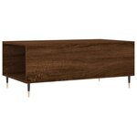 vidaXL Table basse Chêne marron 90x50x36 5 cm Bois d'ingénierie