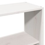 vidaXL Cadre de lit sans matelas blanc 140x200 cm bois de pin massif