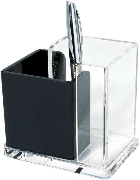 pot à crayons en 'acrylique'  2 compartiments WEDO