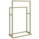 vidaXL Porte-serviettes sur pied Doré 48x24x78 5 cm Fer