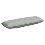 vidaXL Coussin de Dos Gris clair 140 x 50 cm Tissu en velours côtelé