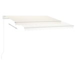 vidaXL Auvent automatique sur pied 300x250 cm Crème