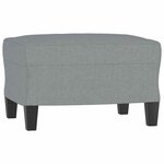 vidaXL Ensemble de canapés 3 Pièces coussins gris clair tissu