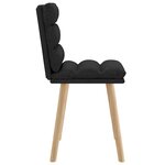 vidaXL Chaises à manger lot de 2 noir tissu