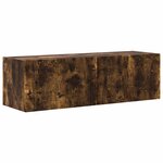 vidaXL Meuble TV 8 Pièces Chêne fumé