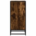 vidaXL Buffet chêne fumé 35 5x35x76 cm bois d'ingénierie et métal