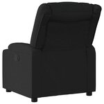 vidaXL Fauteuil inclinable électrique Noir Tissu