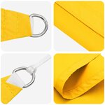 vidaXL Voile d'ombre Jaune 6 x 2 m 100   polyester Oxford