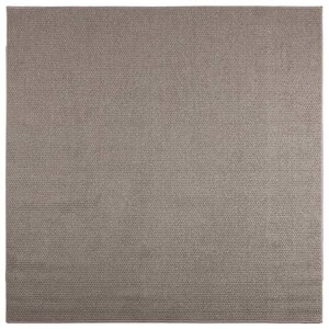 vidaXL Tapis de surface Carré LUGO Taupe 240 x 240 cm Polyester