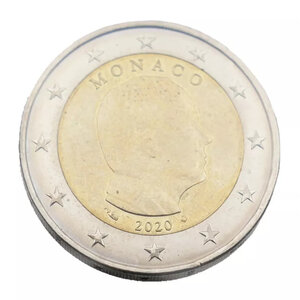 2 euros Monaco 2020 face nationale - Albert II.