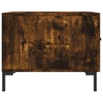 vidaXL Tables basses 2 Pièces chêne fumé 50x50x40 cm bois d'ingénierie