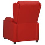 vidaXL Fauteuil de massage électrique Rouge bordeaux Similicuir
