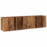 vidaXL Meubles TV muraux 2 Pièces vieux bois 80x30x41 cm
