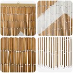 vidaXL Rideau de porte anti-insectes multicolore 200 x 90 cm Bambou