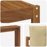 vidaXL Ensemble de canapés d'extérieur 8 pc Naturel et Beige