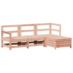vidaXL Salon de jardin 4 Pièces bois massif sapin de douglas