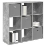 vidaXL Buffet Gris béton 88 5 x 29 x 84 5 cm