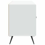 vidaXL Meuble TV Blanc 99 x 34 5 x 50 cm Bois d'ingénierie