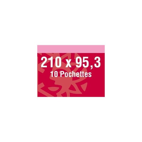 Pochettes noires 210 x 95 3 mm pour carnets Fête du Timbre 2004.