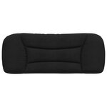vidaXL Coussin de tête de lit Hvar noir 100 cm tissu