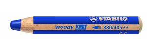Crayon WOODY 3 en 1 Extra large Bleu Outremer STABILO