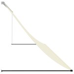 vidaXL Auvent rétractable crème 400x150 m tissu et acier