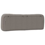 vidaXL Coussin de tête de lit taupe 160 cm tissu